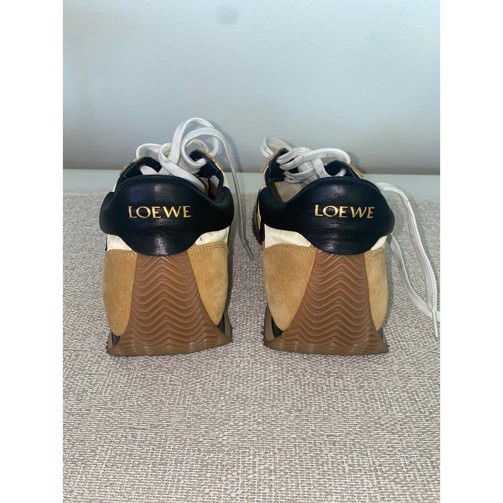 LOEWE Flow Runner Nylon/Suede Gold/Black Sneakers size 40 (US 9.5) - Picture 3 of 10